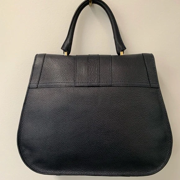 DeMellier Midnight Blue Satchel with Gold Details - Picture 4 of 10